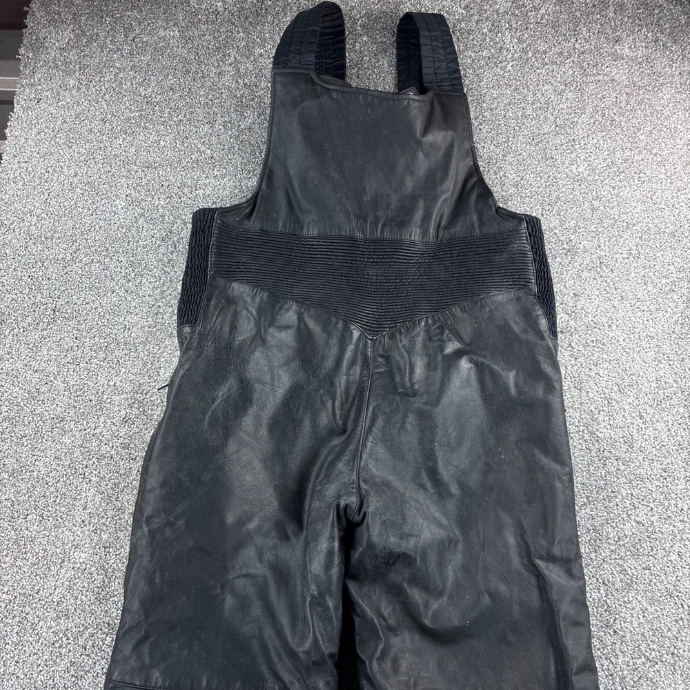 CKX Leather Snowmobile Bibs Overalls Mens XL Black Insulated Motorcycle Padded - Picture 4 of 6